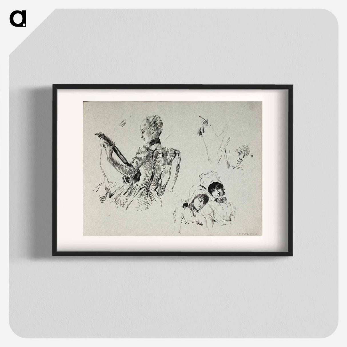 Dalinin kevätlaulu, luonnos - アルバート エーデルフェルト Poster.