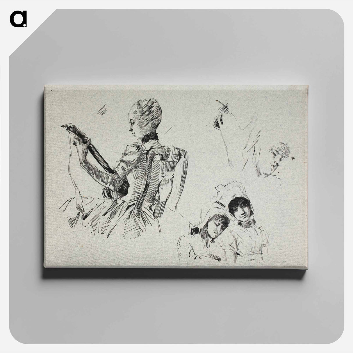 Dalinin kevätlaulu, luonnos - アルバート エーデルフェルト Canvas.