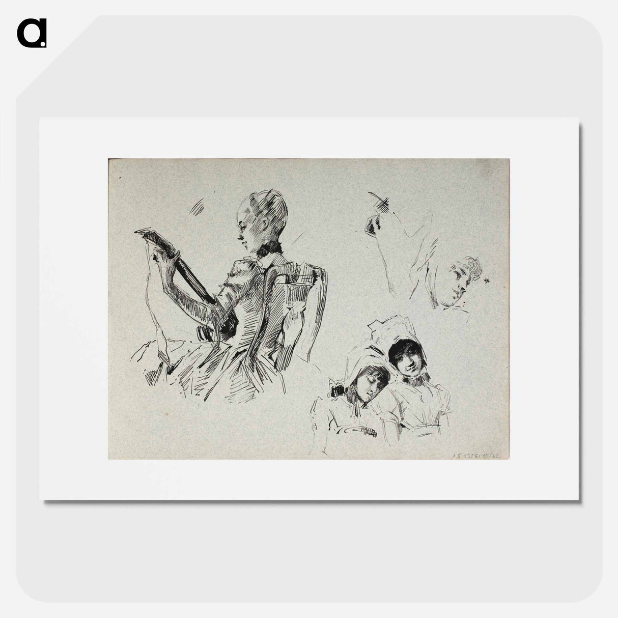 Dalinin kevätlaulu, luonnos - アルバート エーデルフェルト Poster.