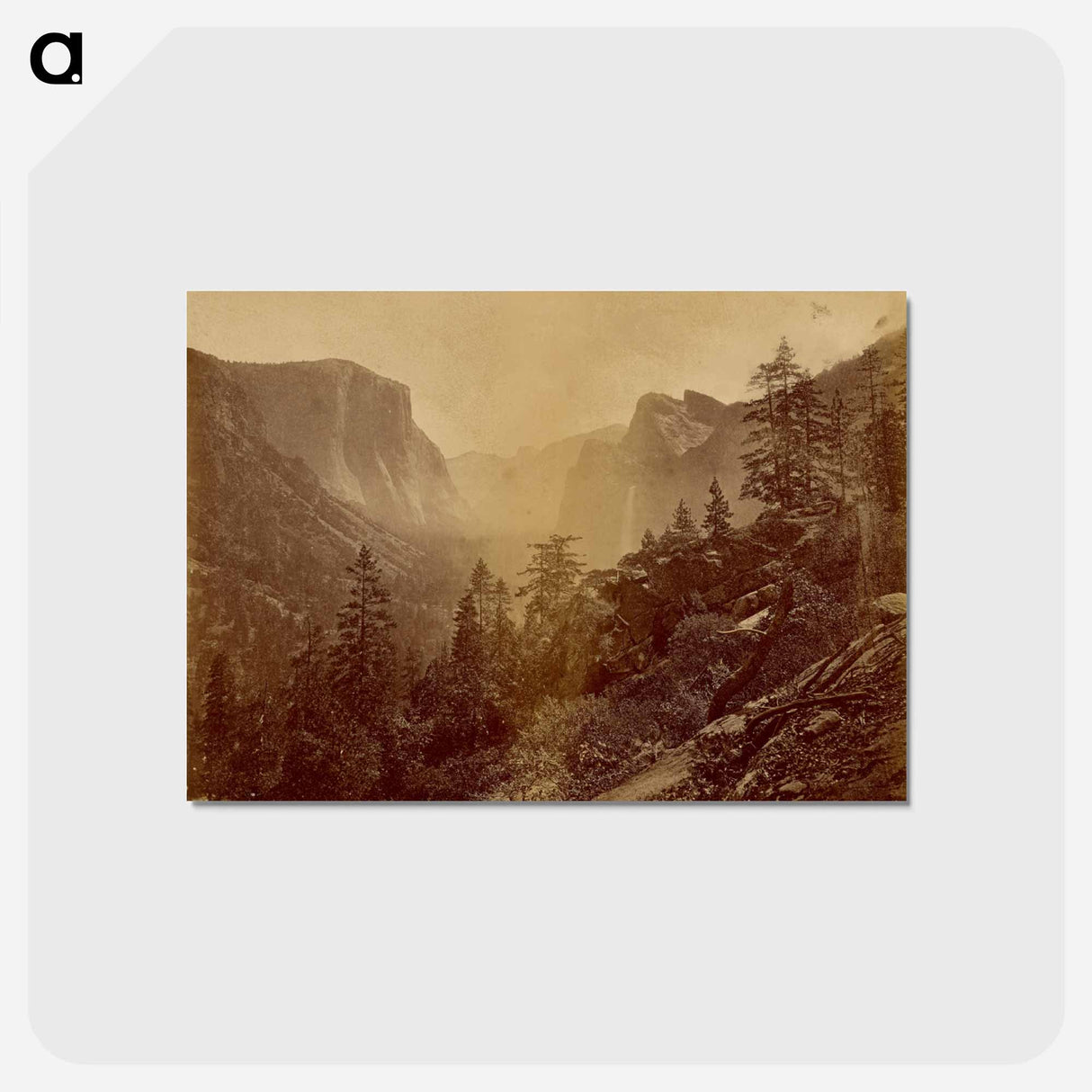 アートポストカード-Yosemite Valley (Early Morning from Rock of the Moon)
- エドワード マイブリッジ Postcard.
