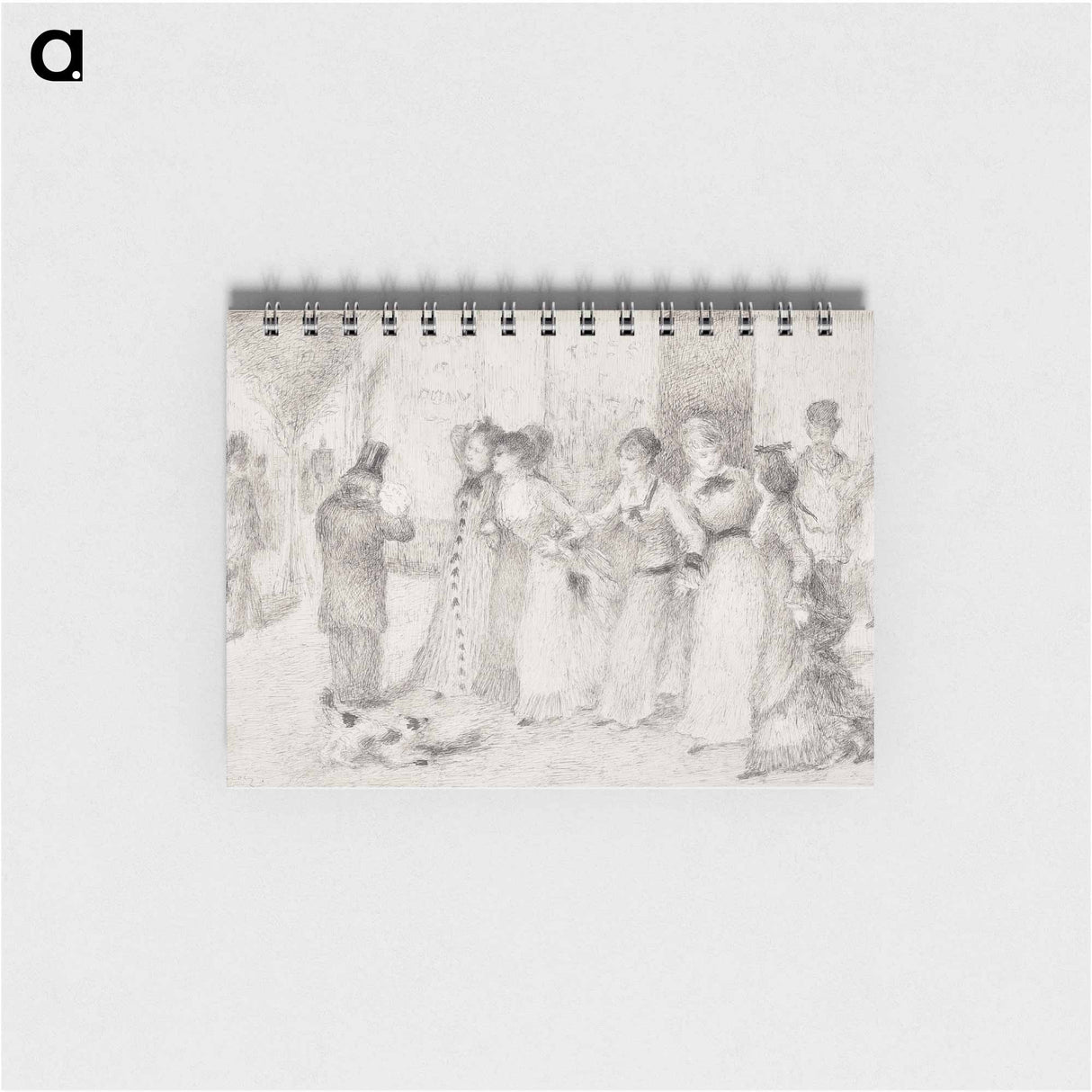 Workers’ Daughters on the Outer Boulevard - ピエール オーギュスト ルノワール Memo.