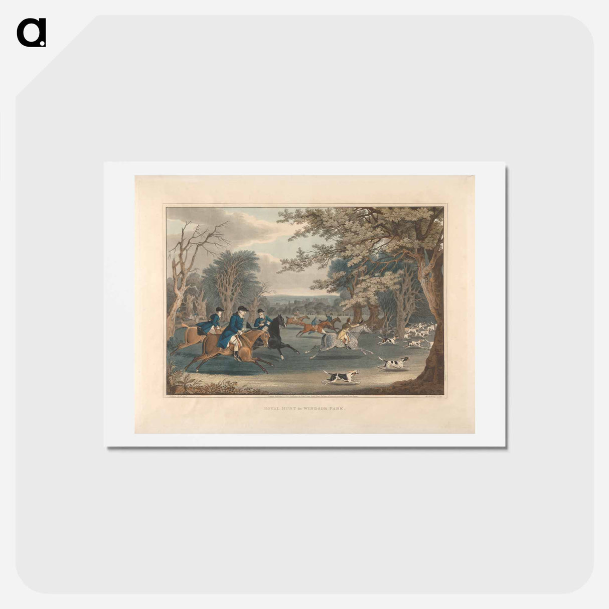 アートポストカード-Royal Hunt in Windsor Park
- イェール大学アートギャラリー Postcard.