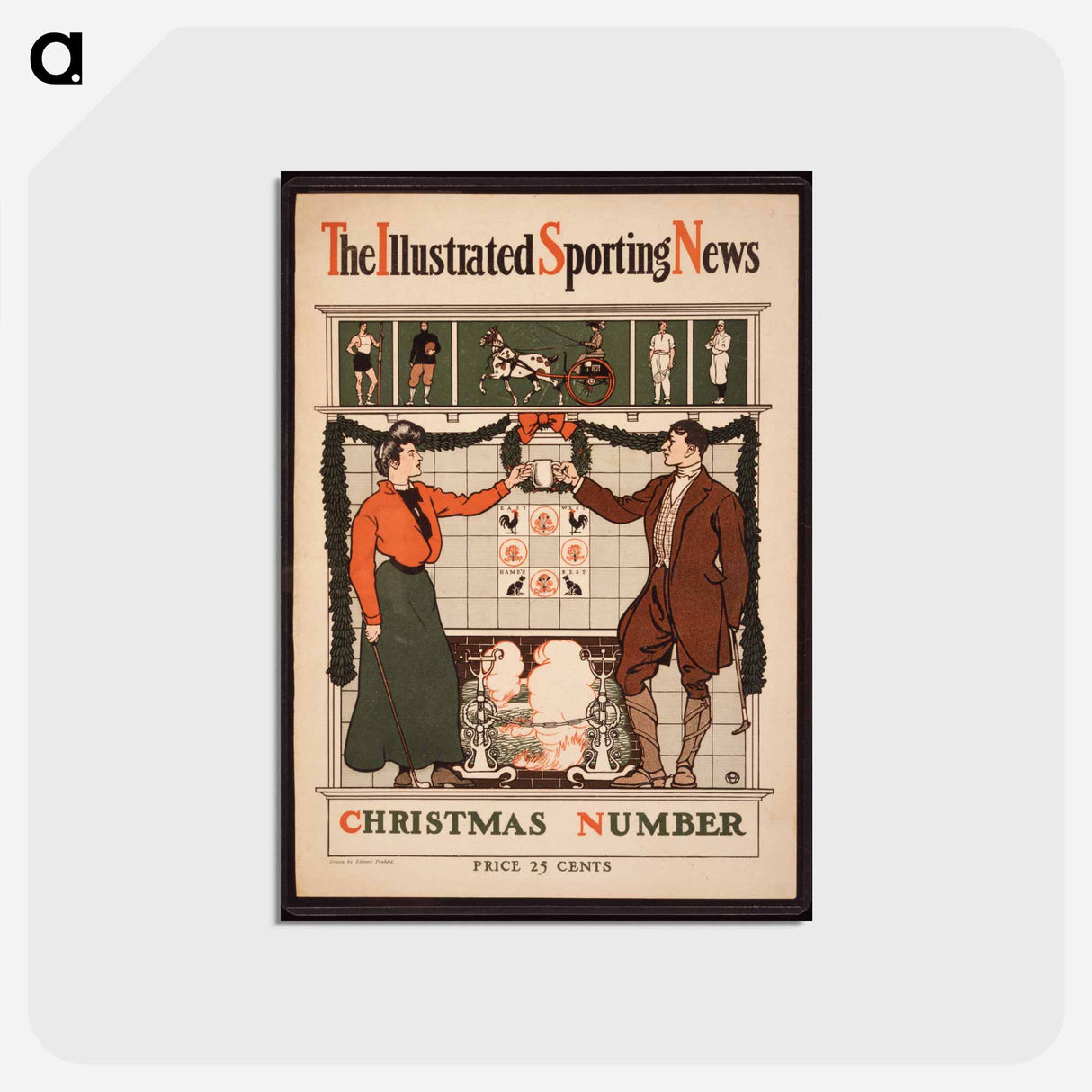 アートポストカード-The Illustrated Sporting News - エドワード ペンフィールド Postcard.