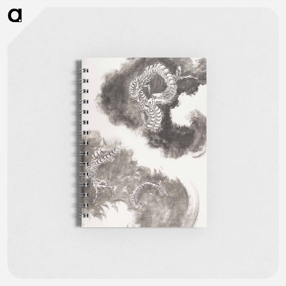 Katsushika Hokusai’s Japanese dragons, Album of Sketches - 葛飾 北斎 Memo.