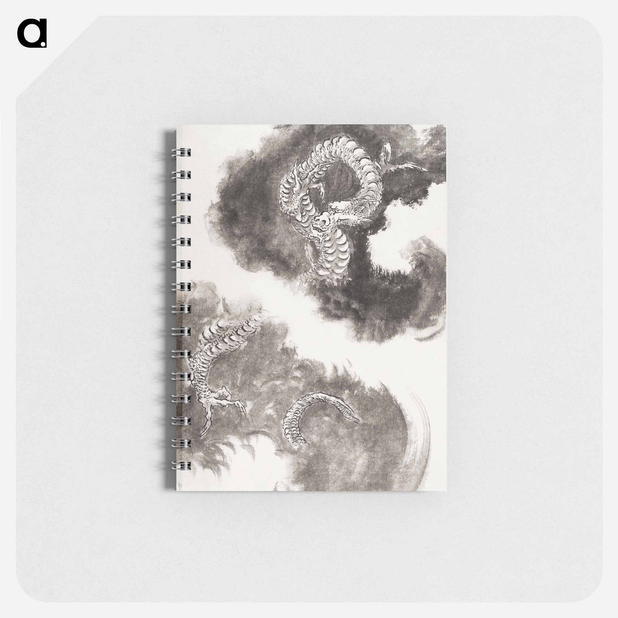 Katsushika Hokusai’s Japanese dragons, Album of Sketches - 葛飾 北斎 Memo.