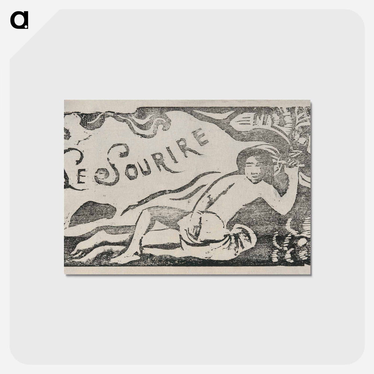 アートポストカード-Tahitian Woman - ポール ゴーギャン Postcard.