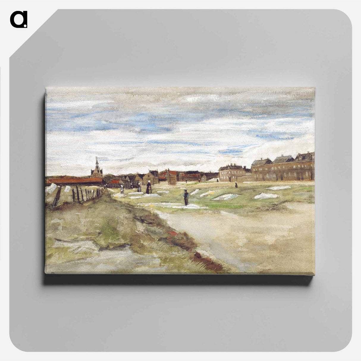 アートパネル-Bleaching Ground at Scheveningen - フィンセント ファン ゴッホ Canvas.