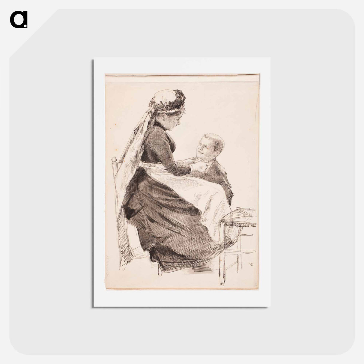 (unknown)part of a sketchbook - アルバート エーデルフェルト Postcard.