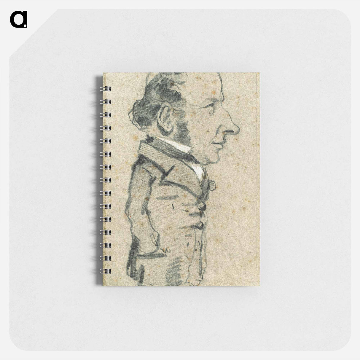 アートメモ帳-Caricature of Eugène Marcel - クロード モネ Memo.