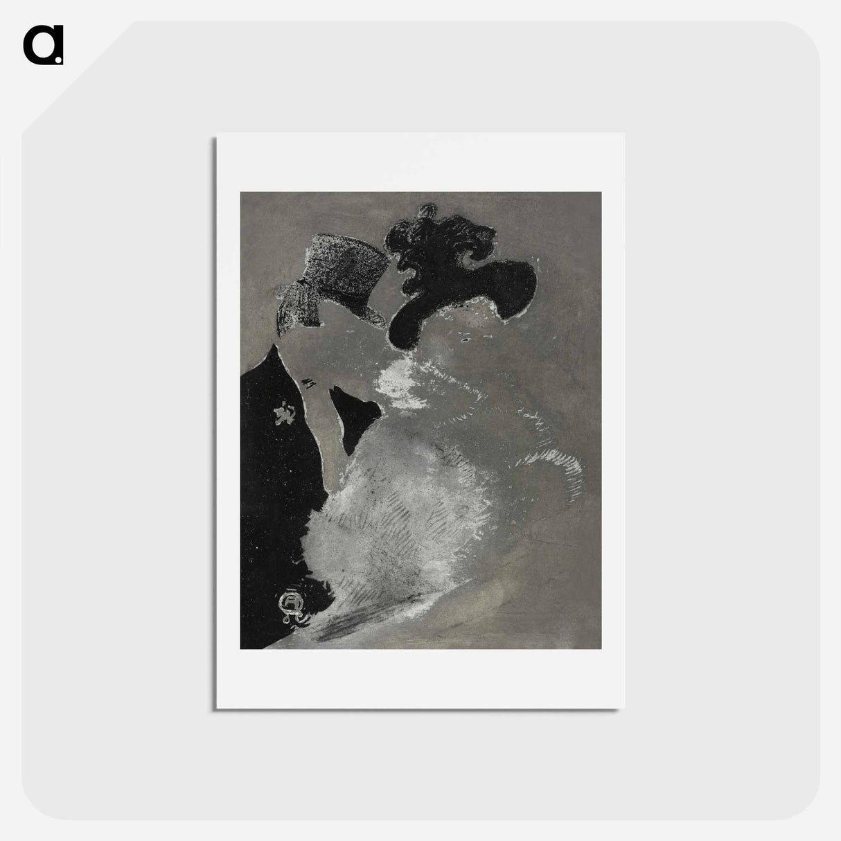 アートポストカード-At the Concert - アンリ ド トゥールーズ ロートレック Postcard.