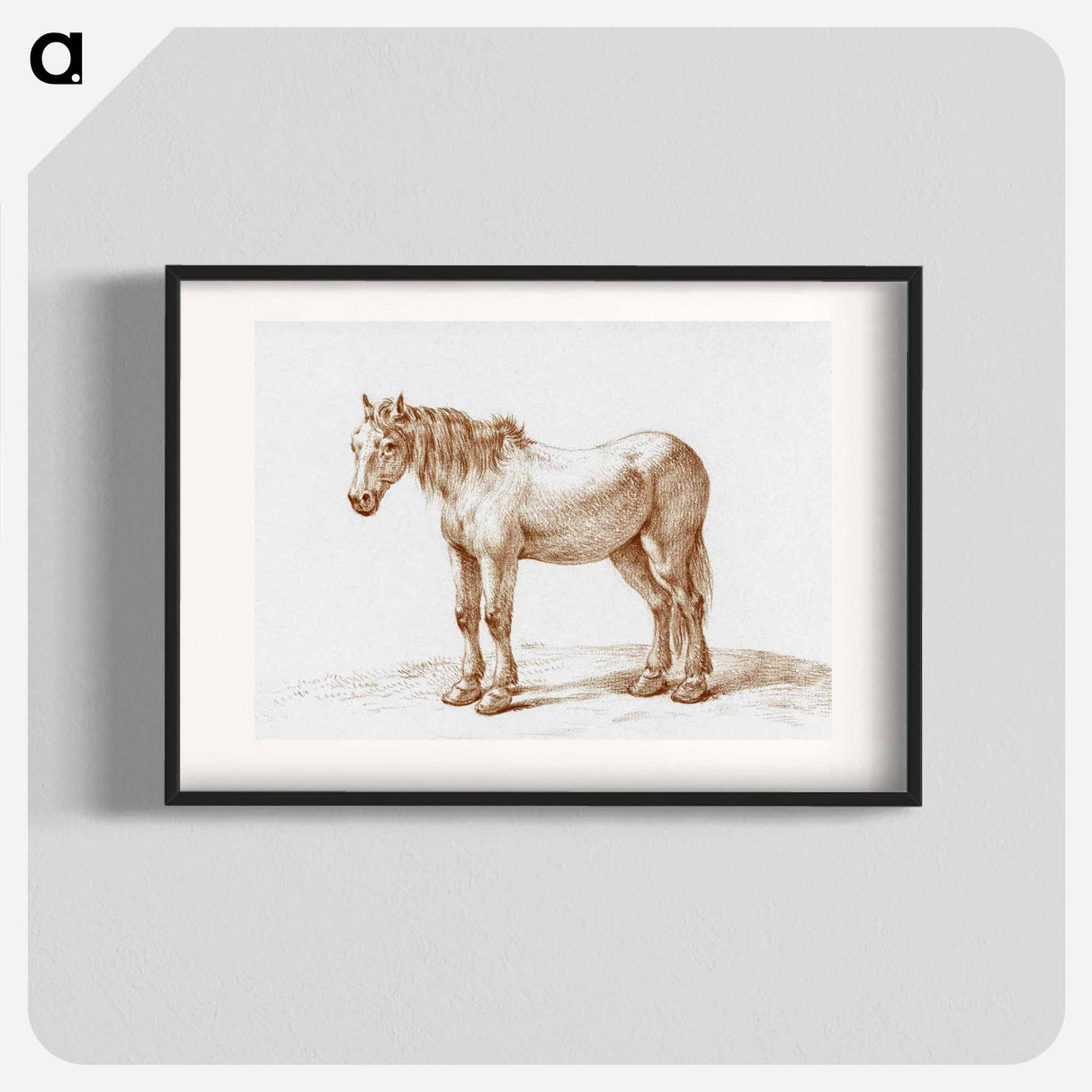 Standing horse - ジャン ベルナール Poster.