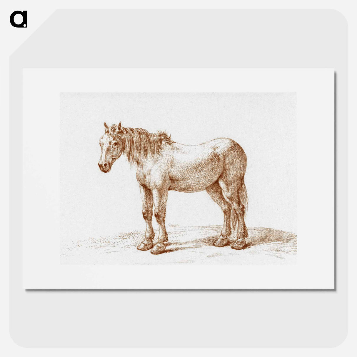 Standing horse - ジャン ベルナール Poster.