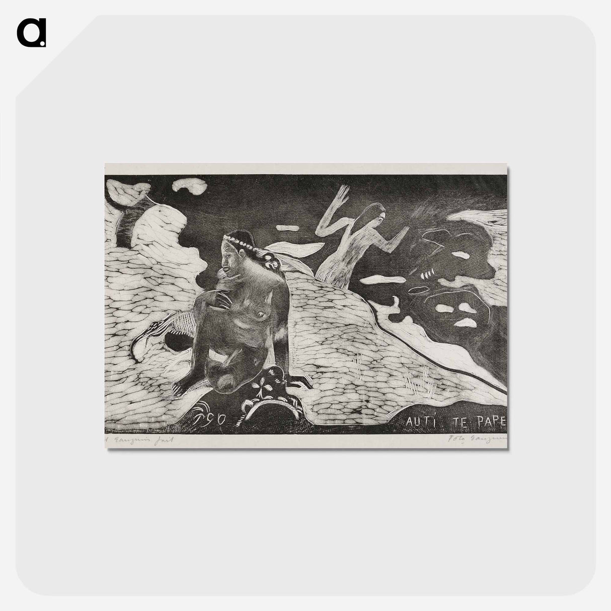 アートポストカード-Women at the River - ポール ゴーギャン Postcard.
