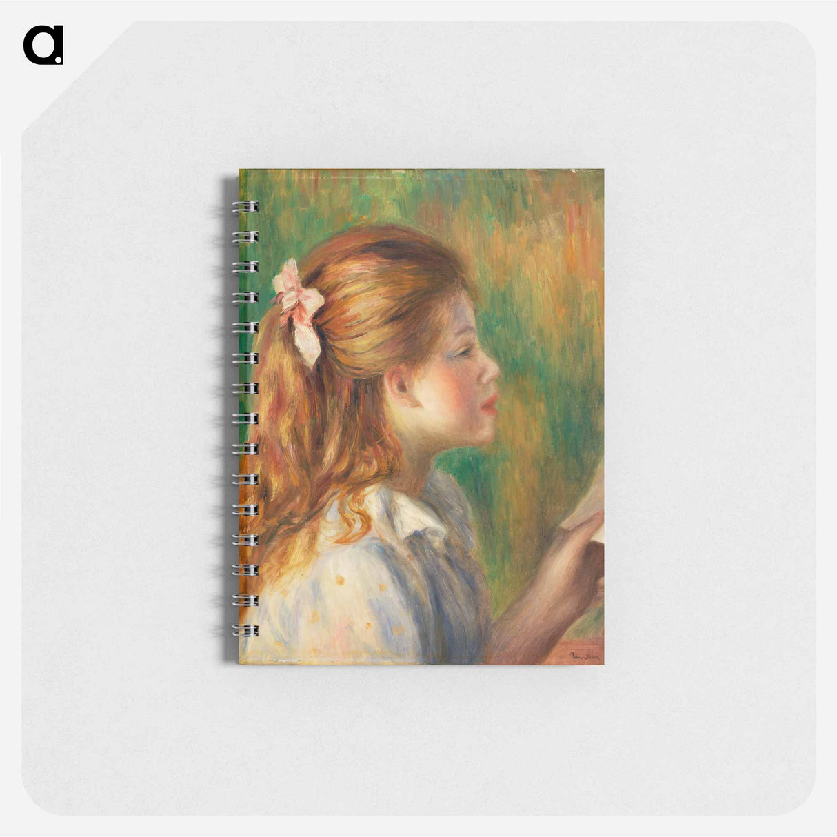 Reading (La Lecture) - ピエール オーギュスト ルノワール Memo.