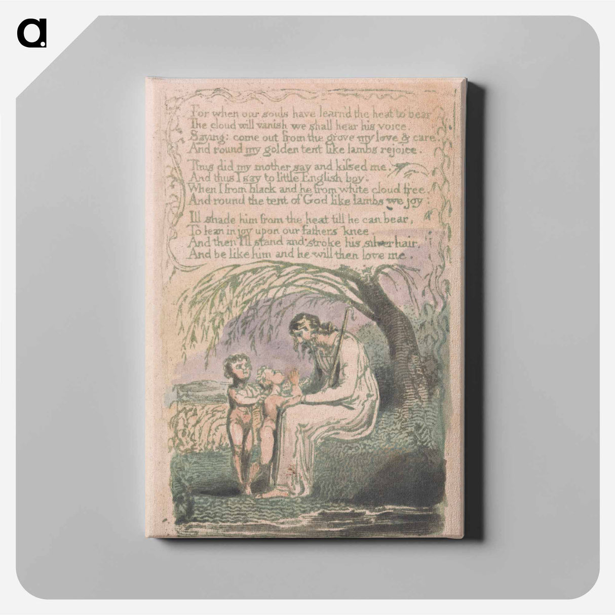 The Little Black Boy - William Blake Canvas.