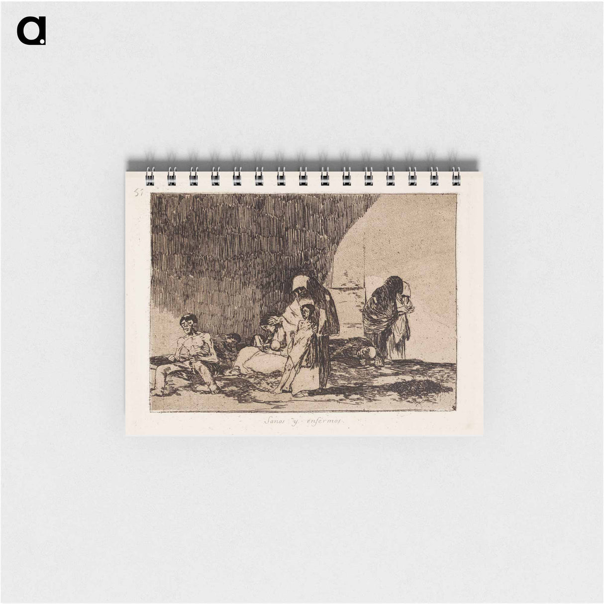 Sairaat ja terveet (sanos y enfermos) - Francisco de Goya Memo.