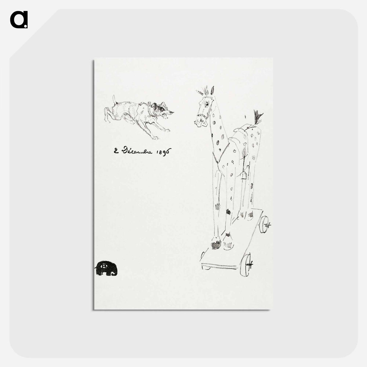 アートポストカード-Menu Sylvain - アンリ ド トゥールーズ ロートレック Postcard.