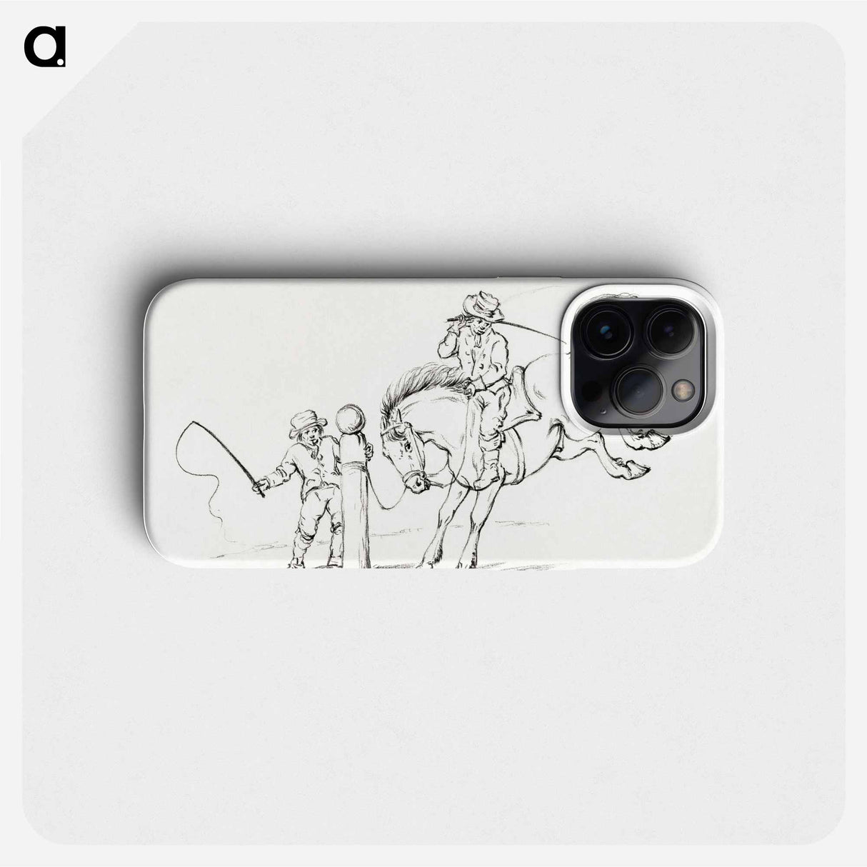 Taming a horse - ジャン ベルナール Phone Case.