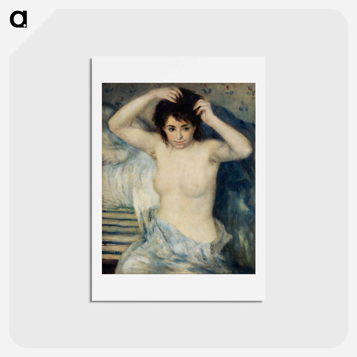 アートポストカード-Before the Bath - ピエール オーギュスト ルノワール Postcard.
