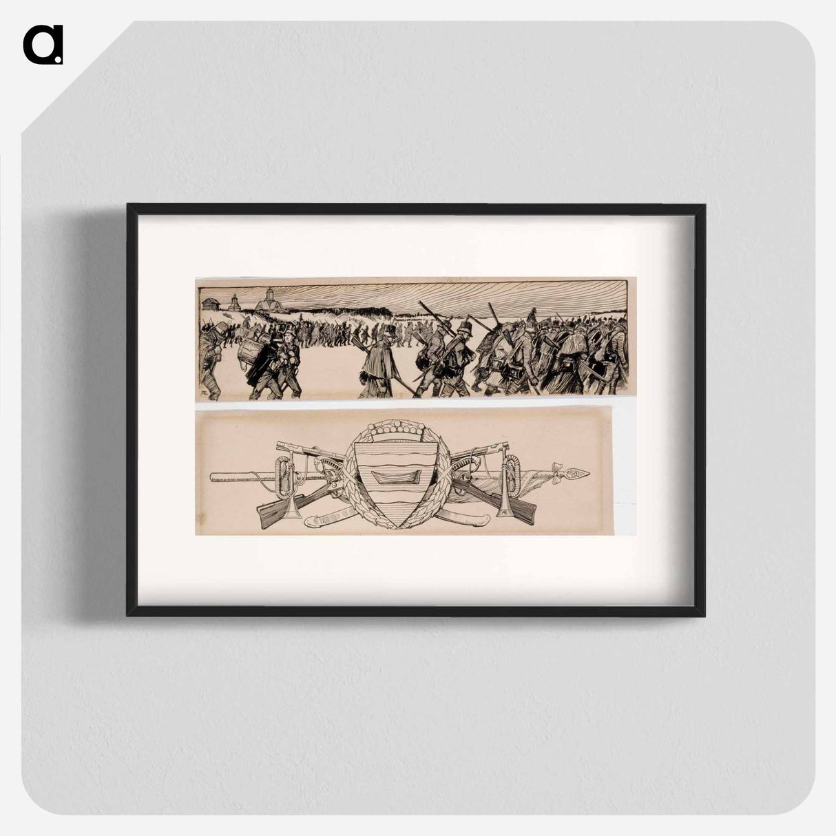 Adlercreutz-runon sivuvinjetti - アルバート エーデルフェルト Poster.