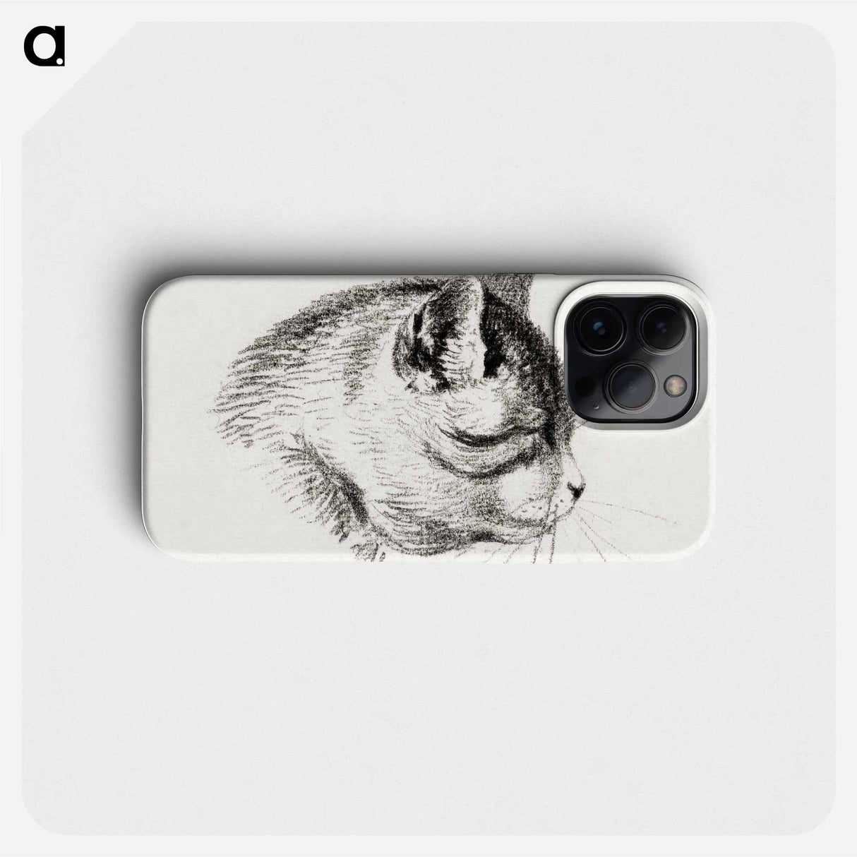 Sketch of a cat - ジャン ベルナール Phone Case.