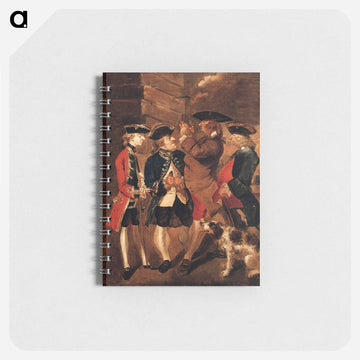 Portrait of Charles Turner, Sir William Lowther, Joseph Leeson and Monsieur Huet - ジョシュア レノルズ Memo.