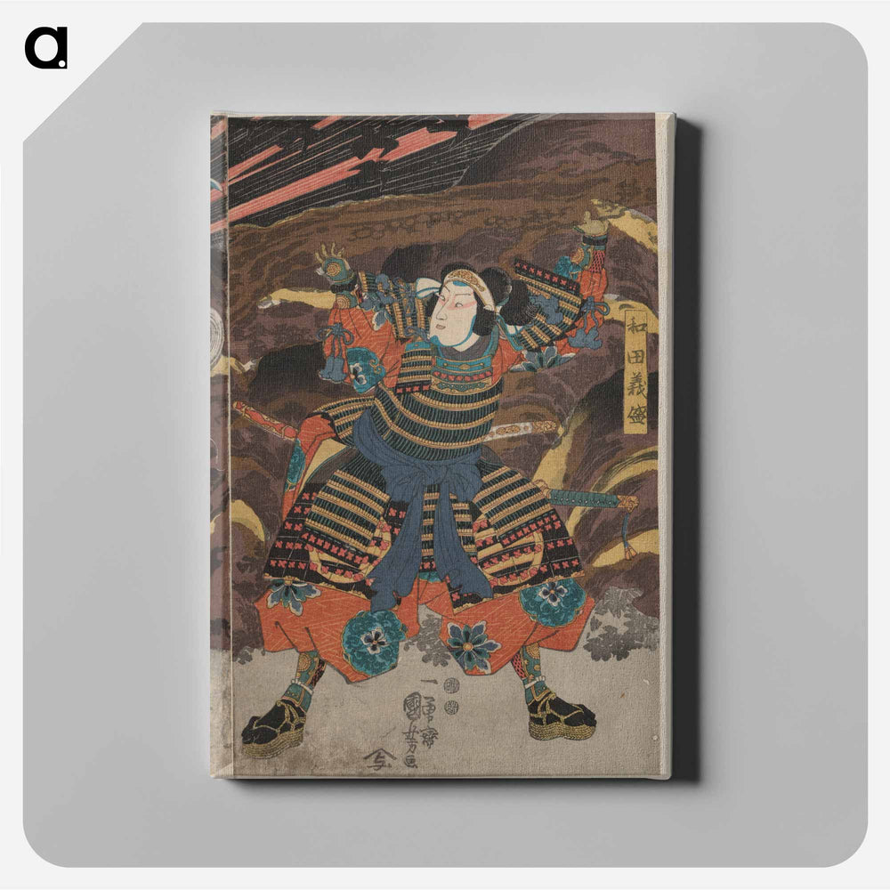 Wada yoshimori tomoe gozen yamabuki - 歌川 国芳 Canvas.