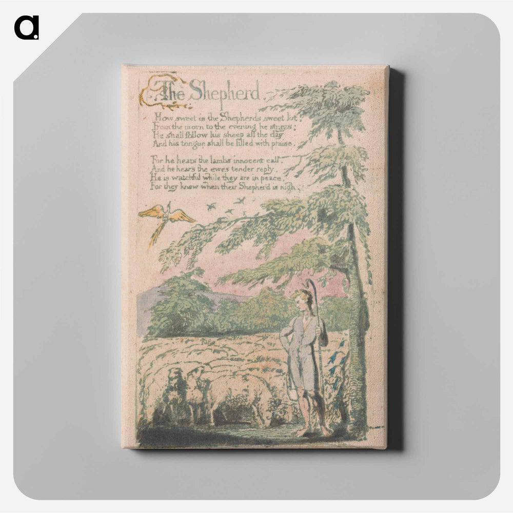 The Shepherd - William Blake Canvas.
