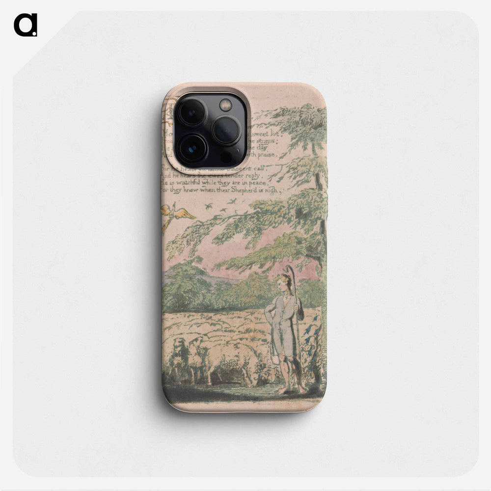 The Shepherd - William Blake Phone Case.