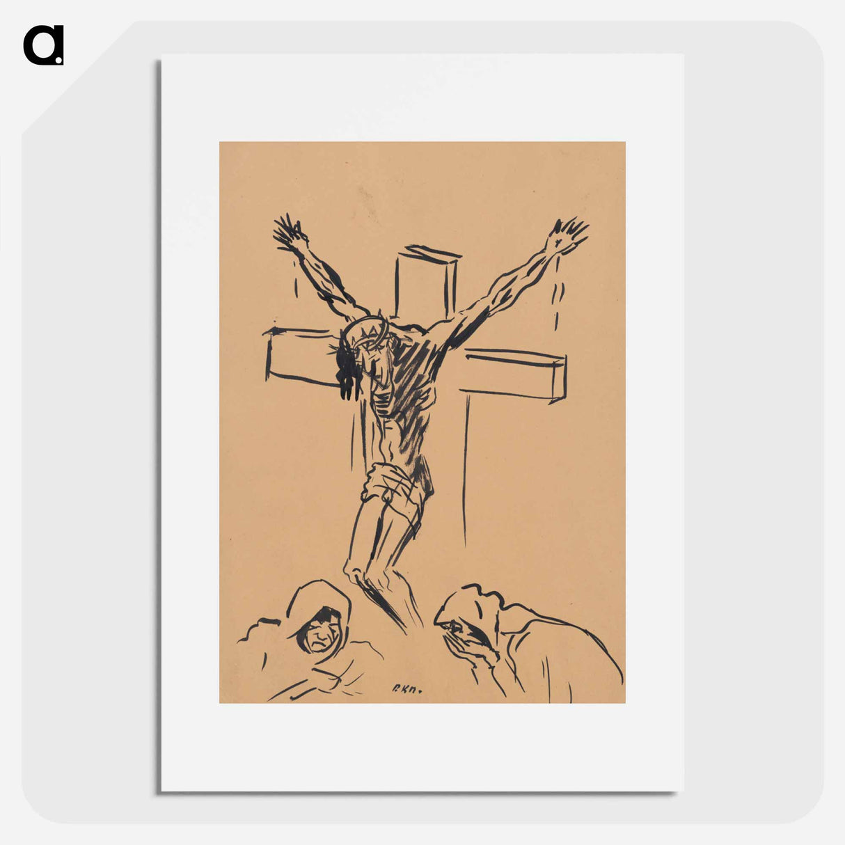 Crucifixion - アーノルド ピーター ワイズ クビンチャン Poster.
