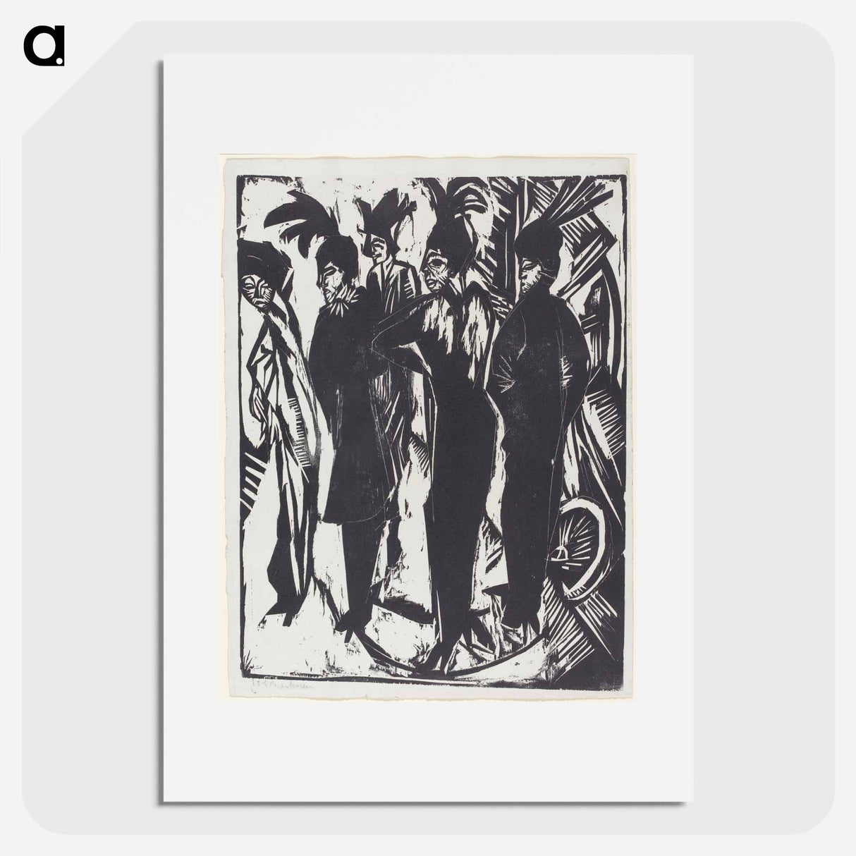 Five Women on the Street - Ernst Ludwig Kirchner Poster.