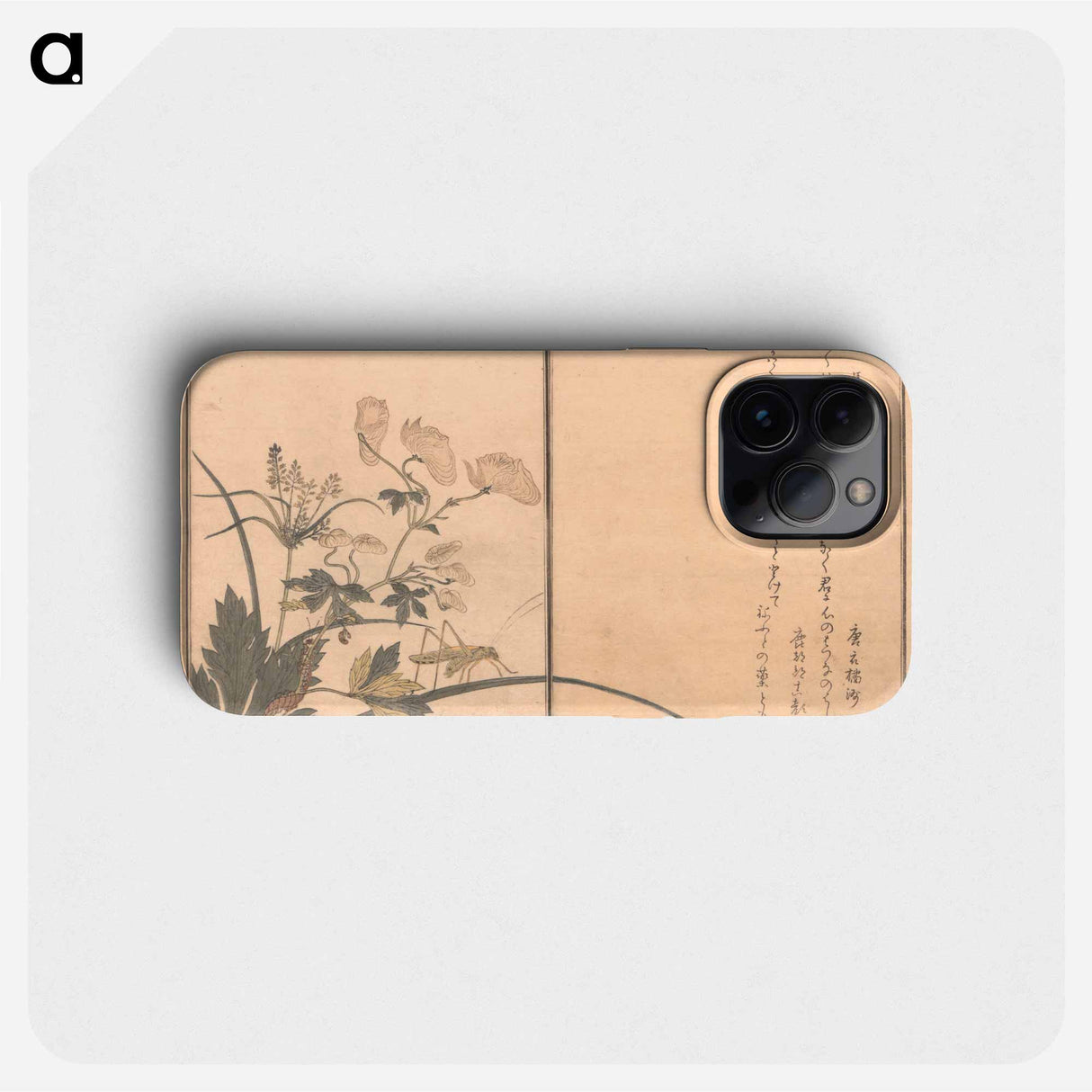 Picture Book of Crawling Creatures (The Insect Book) (Ehon mushi erami) - 喜多川 歌麿 Phone Case.