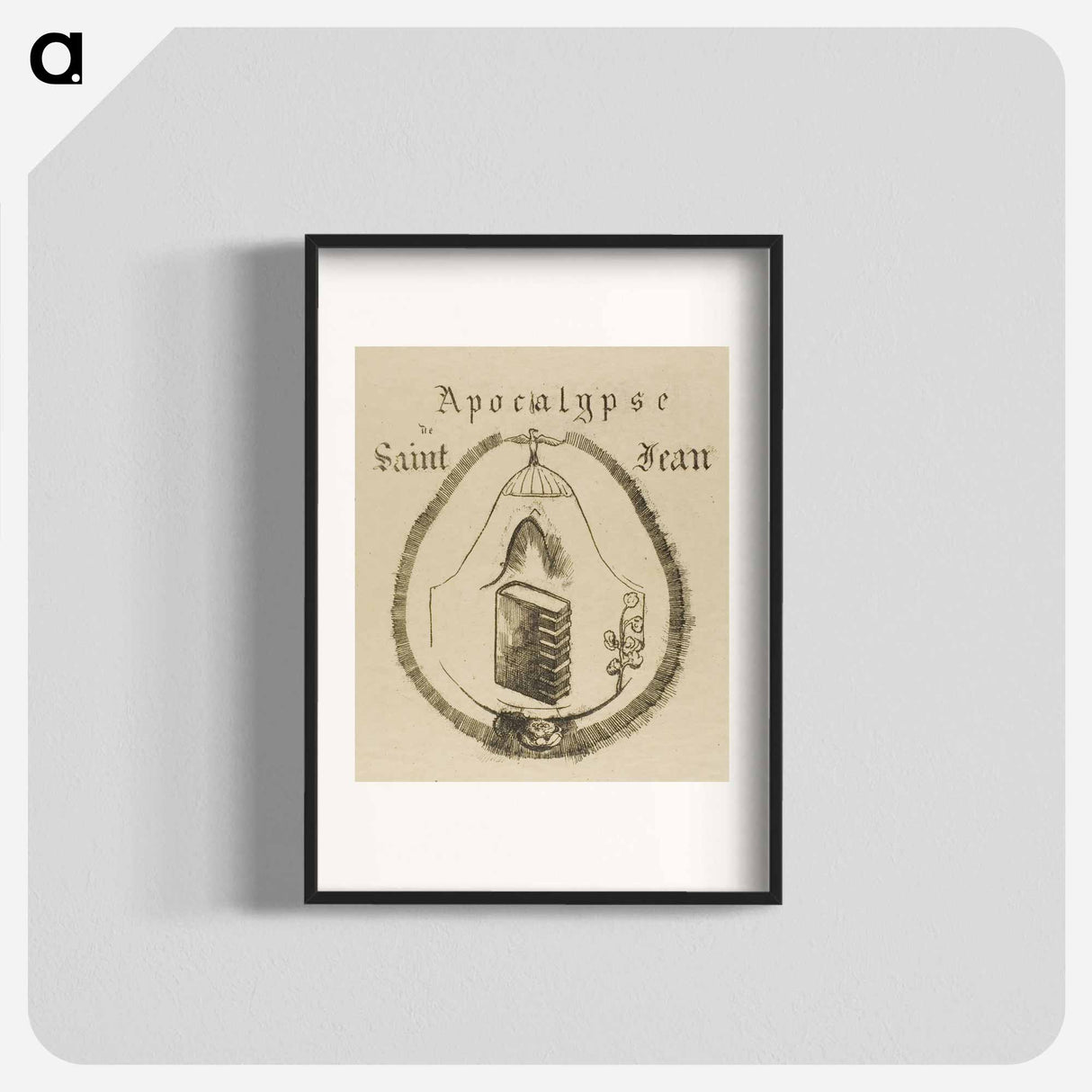 Cover-Frontispiece for the Apocalypse of St. John - オディロン ルドン Poster.