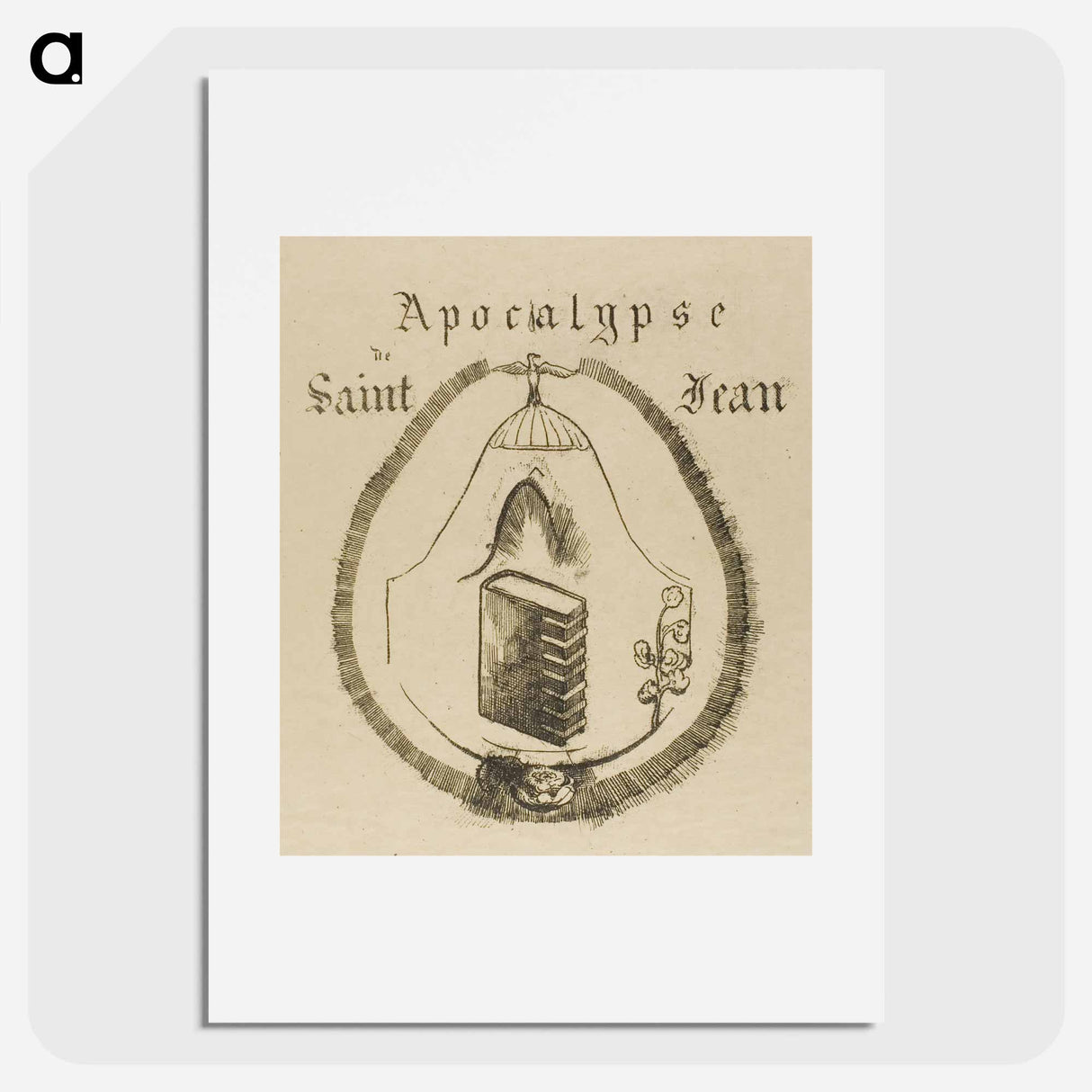 Cover-Frontispiece for the Apocalypse of St. John - オディロン ルドン Poster.