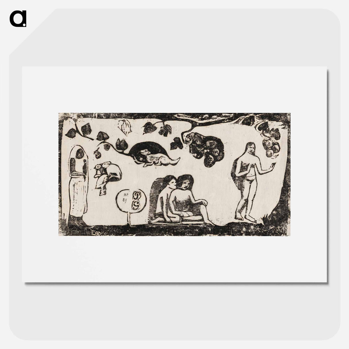 Women, Animals, and Foliage - Paul Gauguin Poster.