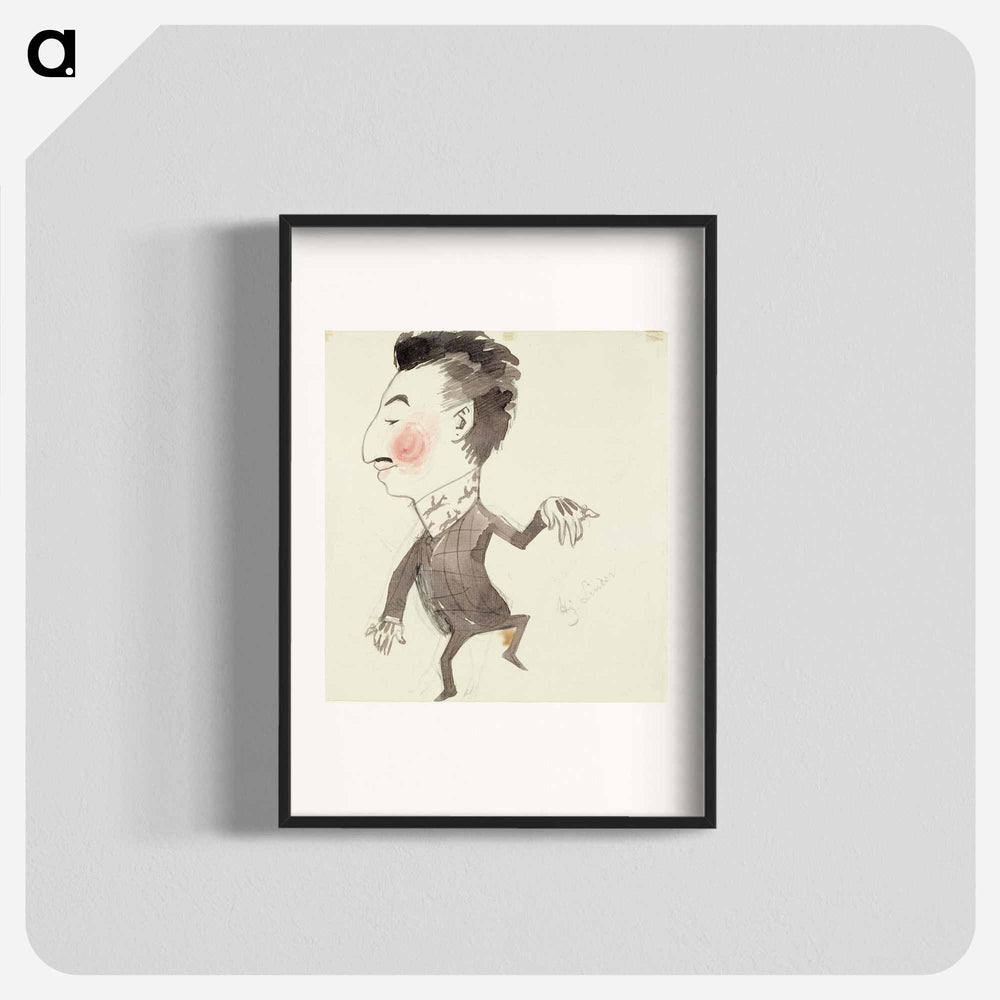 Karikatyyri hj. linderistä - アルバート エーデルフェルト Poster.