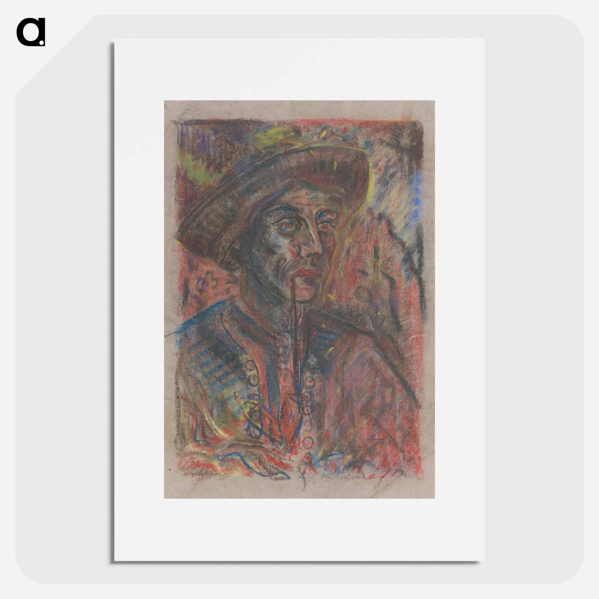 Farmer with a pipe - アーノルド ピーター ワイズ クビンチャン Poster.