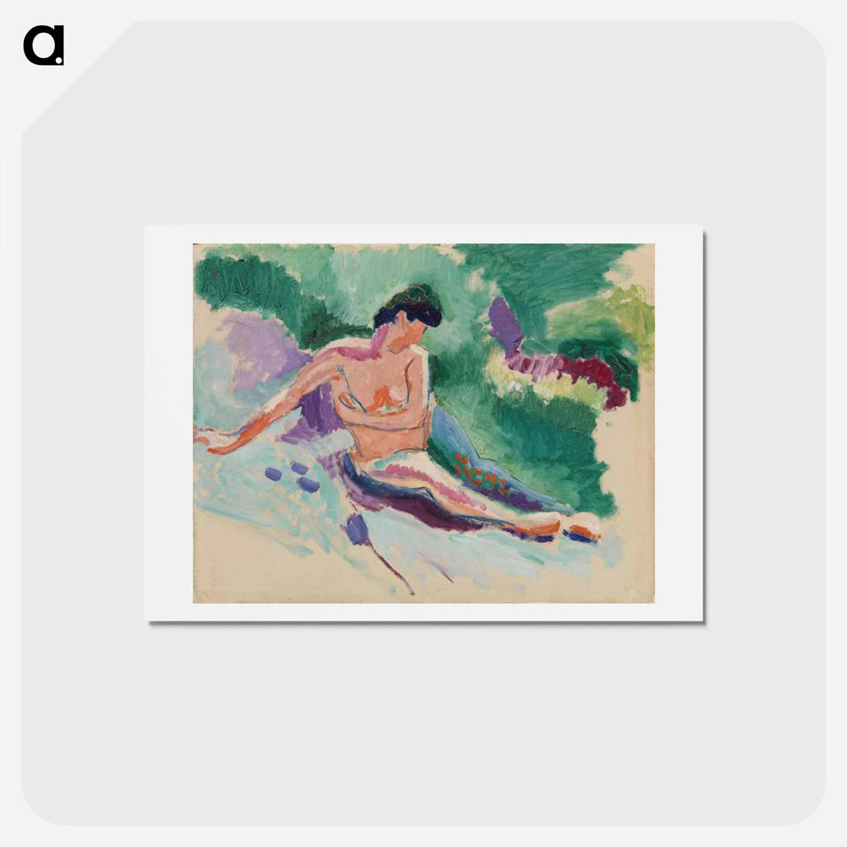 アートポストカード-Seated Nude - アンリ マティス Postcard.