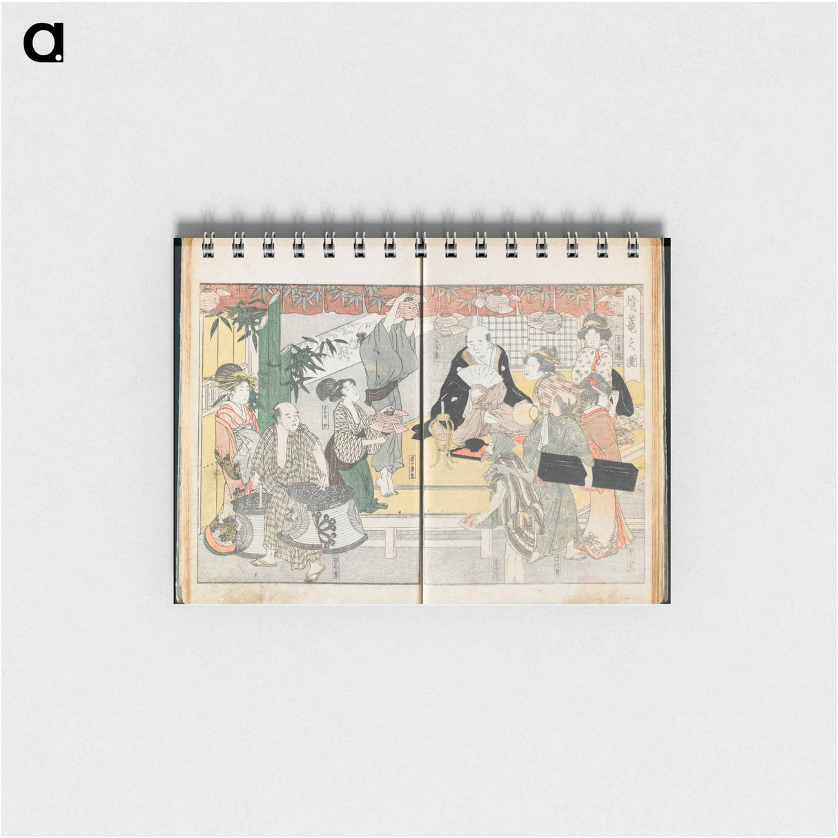 Yoshiwara Picture Book of New Year’s Festivities, vol. 2 - 喜多川 歌麿 Memo.