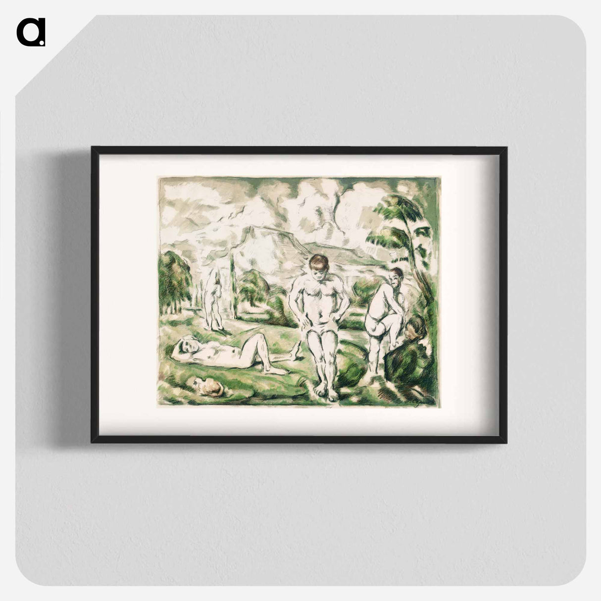 アートポスター-The Bathers - ポール セザンヌ Poster.