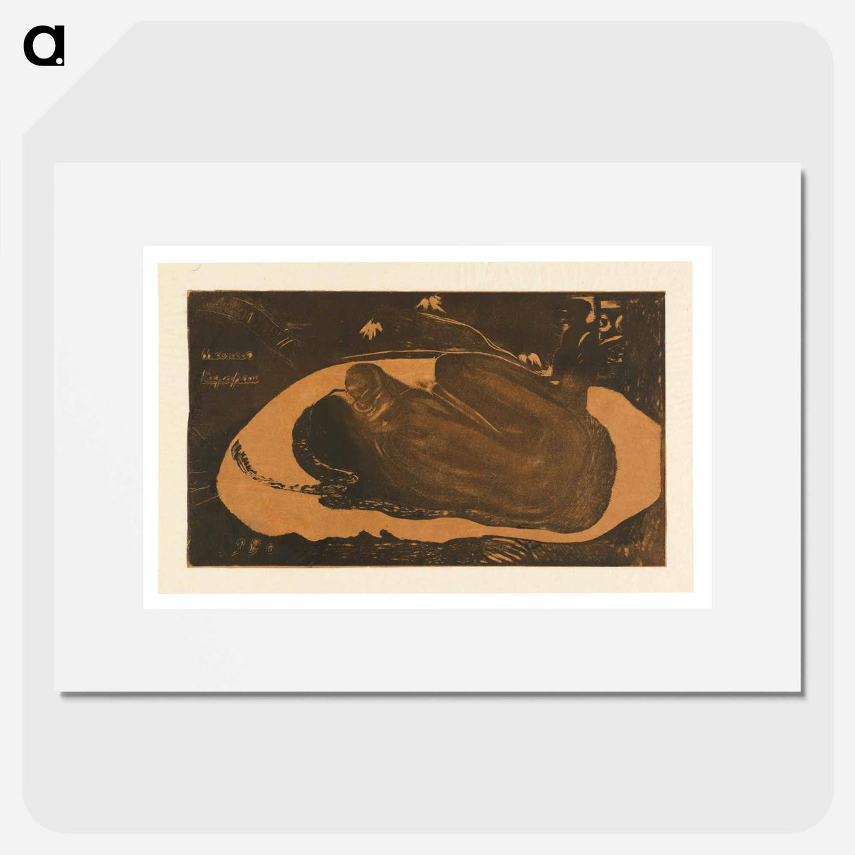 Manau tupapau (She Thinks of the Ghost or The Ghost Thinks of Her) - Paul Gauguin Poster.