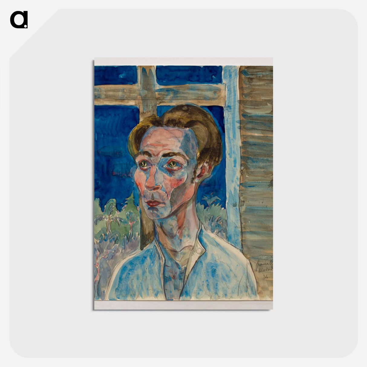 アートポストカード-Myself with a Window Frame Cross
- セントルイス美術館 Postcard.