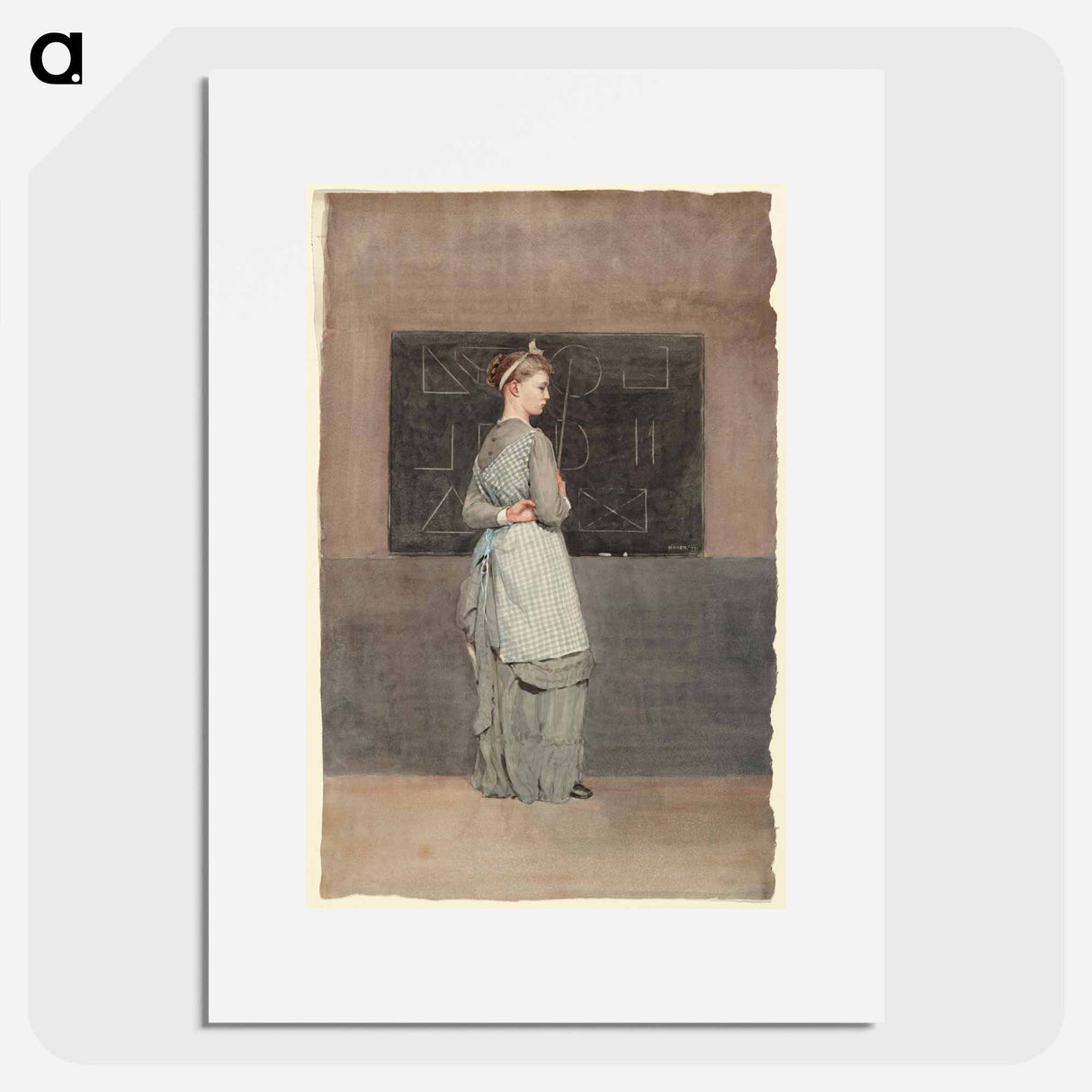 Blackboard - ウィンスロー ホーマー Poster.