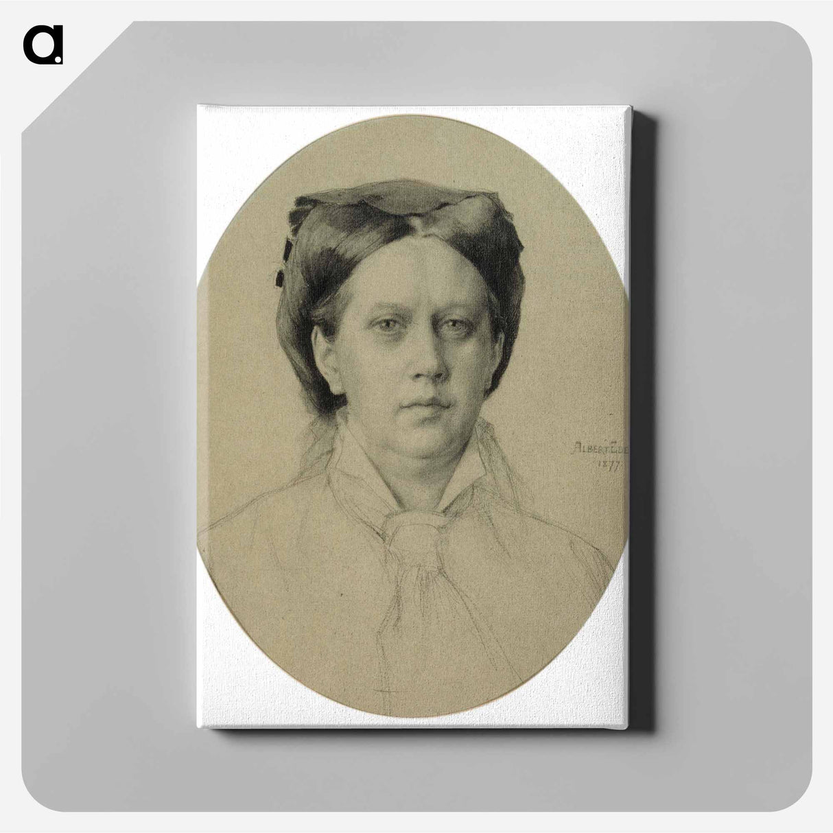 Portrait of the artist's mother - アルバート エーデルフェルト Canvas.