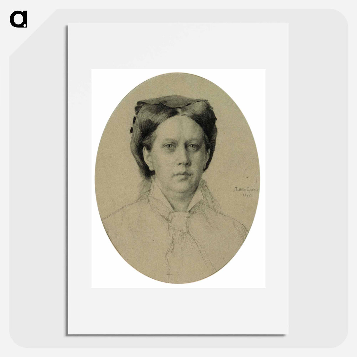Portrait of the artist's mother - アルバート エーデルフェルト Poster.