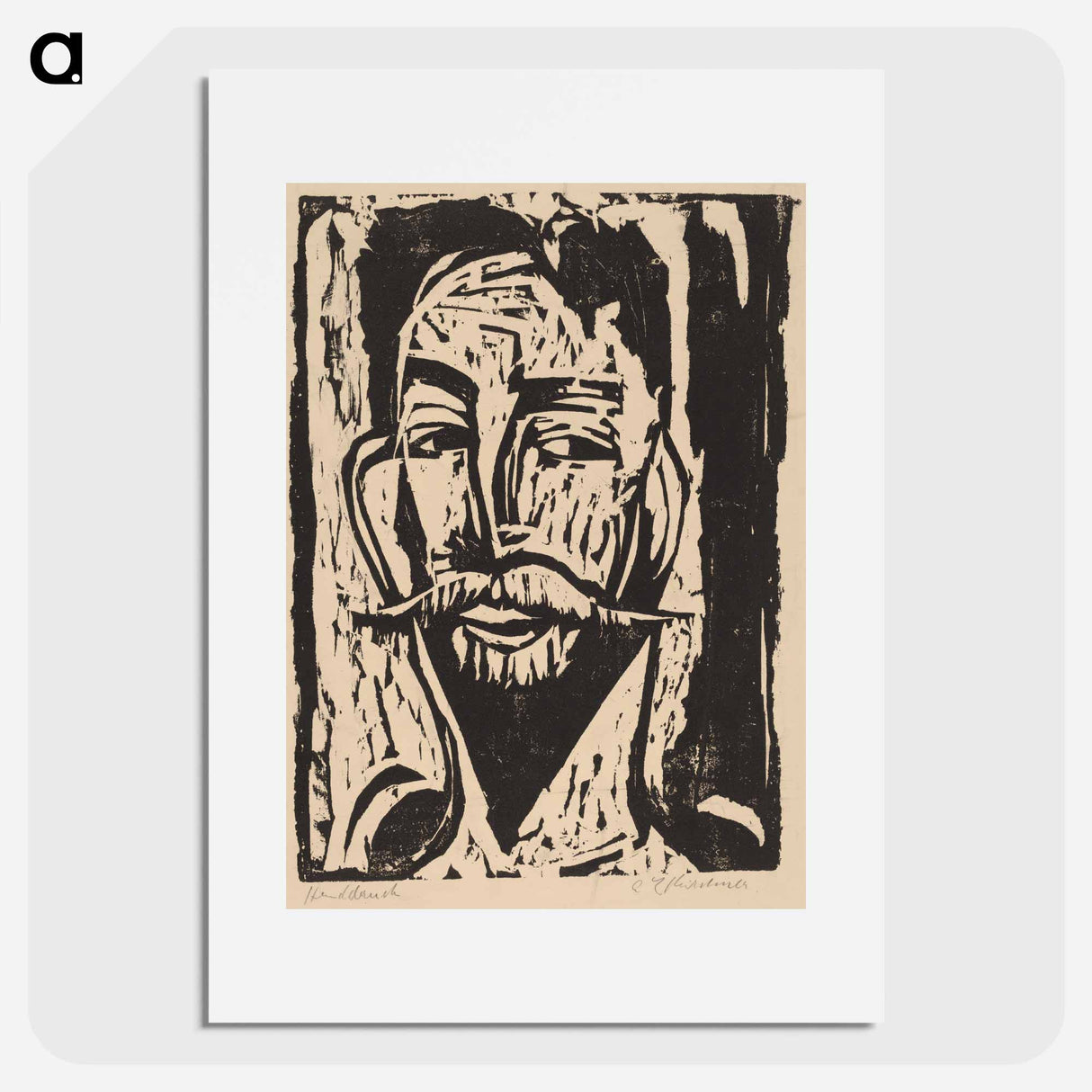 Head of Prof. Dr. Graef - Ernst Ludwig Kirchner Poster.