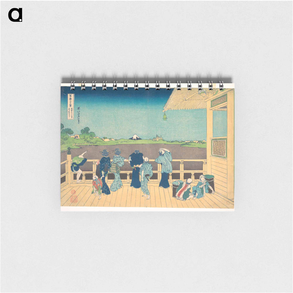 Sazai Hall at the Temple of the Five Hundred Arhats - 葛飾 北斎 Memo.