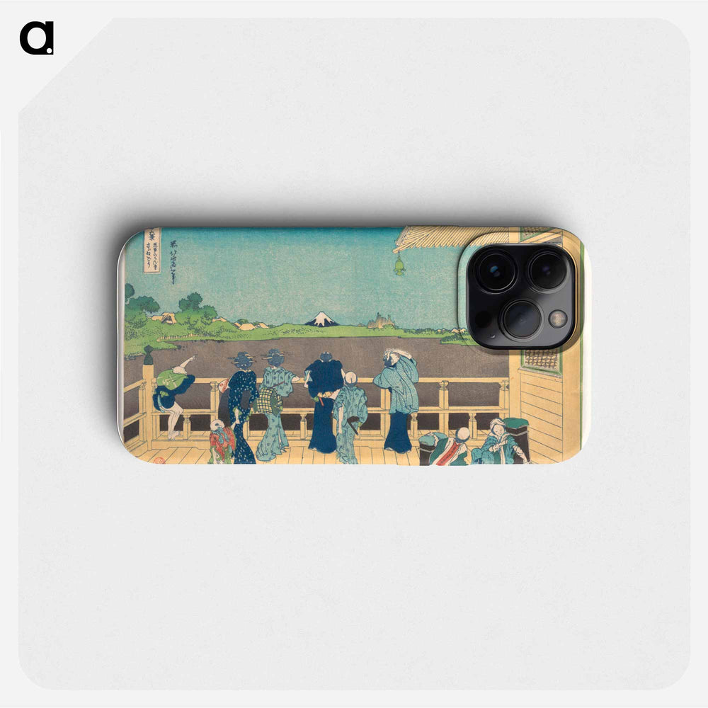 Sazai Hall at the Temple of the Five Hundred Arhats - Katsushika Hokusai Phone Case.