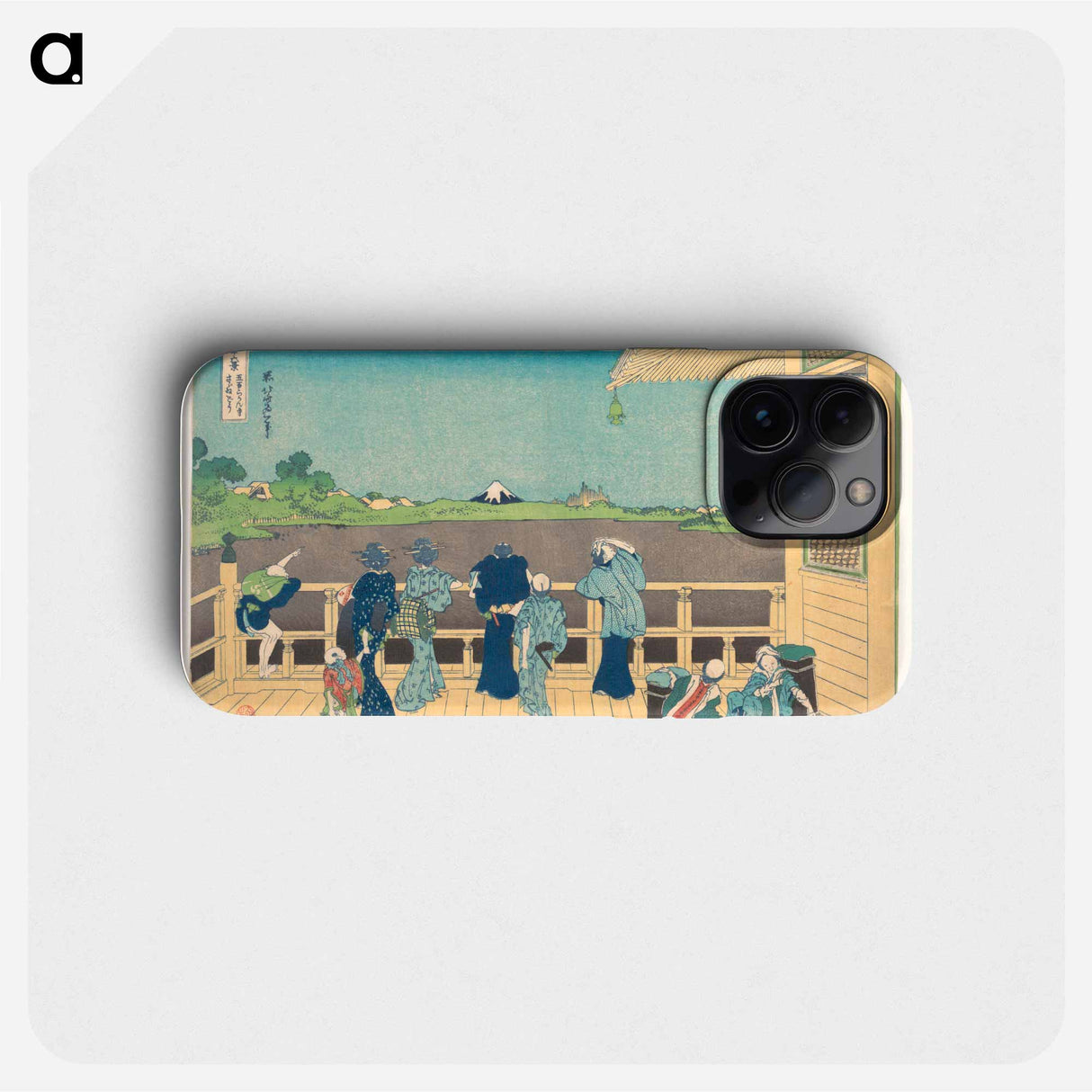 Sazai Hall at the Temple of the Five Hundred Arhats - Katsushika Hokusai Phone Case.