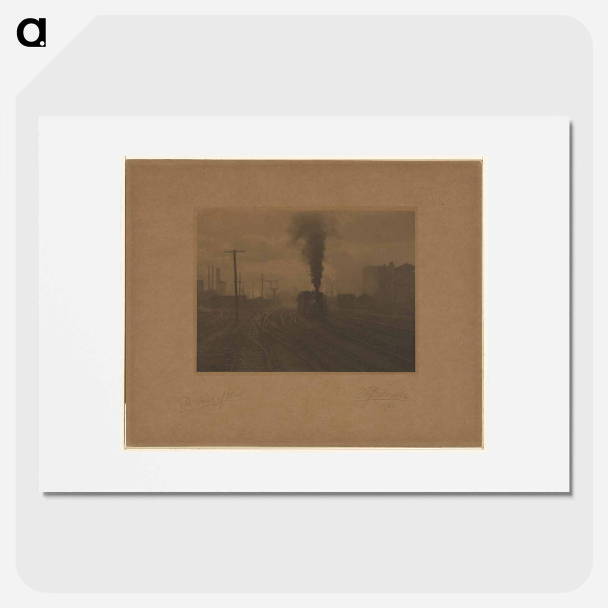 The Hand of Man - アルフレッド スティーグリッツ Poster.